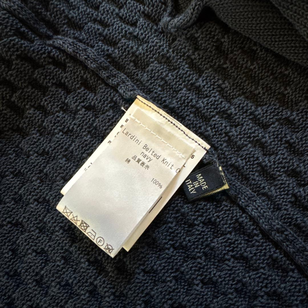 LARDINI Knit gown ニットガウン　ネイビー　サイズXL