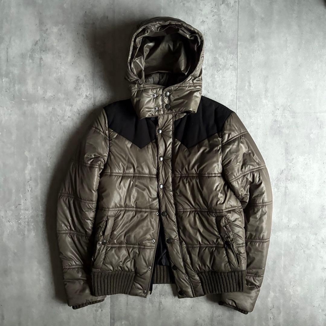 00s archive】ダウンジャケット ダブルジップ 光沢 y2k お兄系 - メルカリ