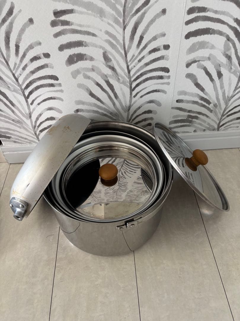 ユニフレーム　fan5DX ステンレス、アルミ調理器具セット