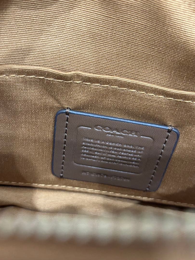 COACH レザーショルダーバッグ ブラウン