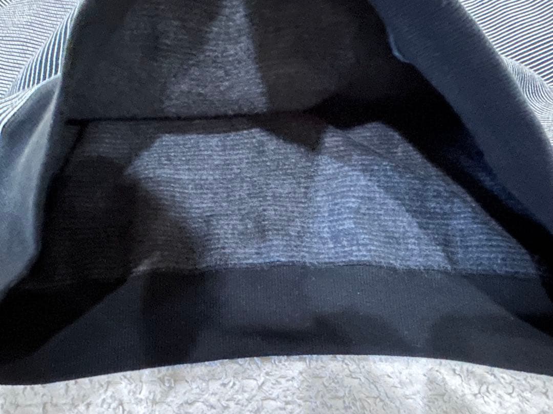 美品 ENNOY BORDER CREW NECK SWEAT BLACK XL