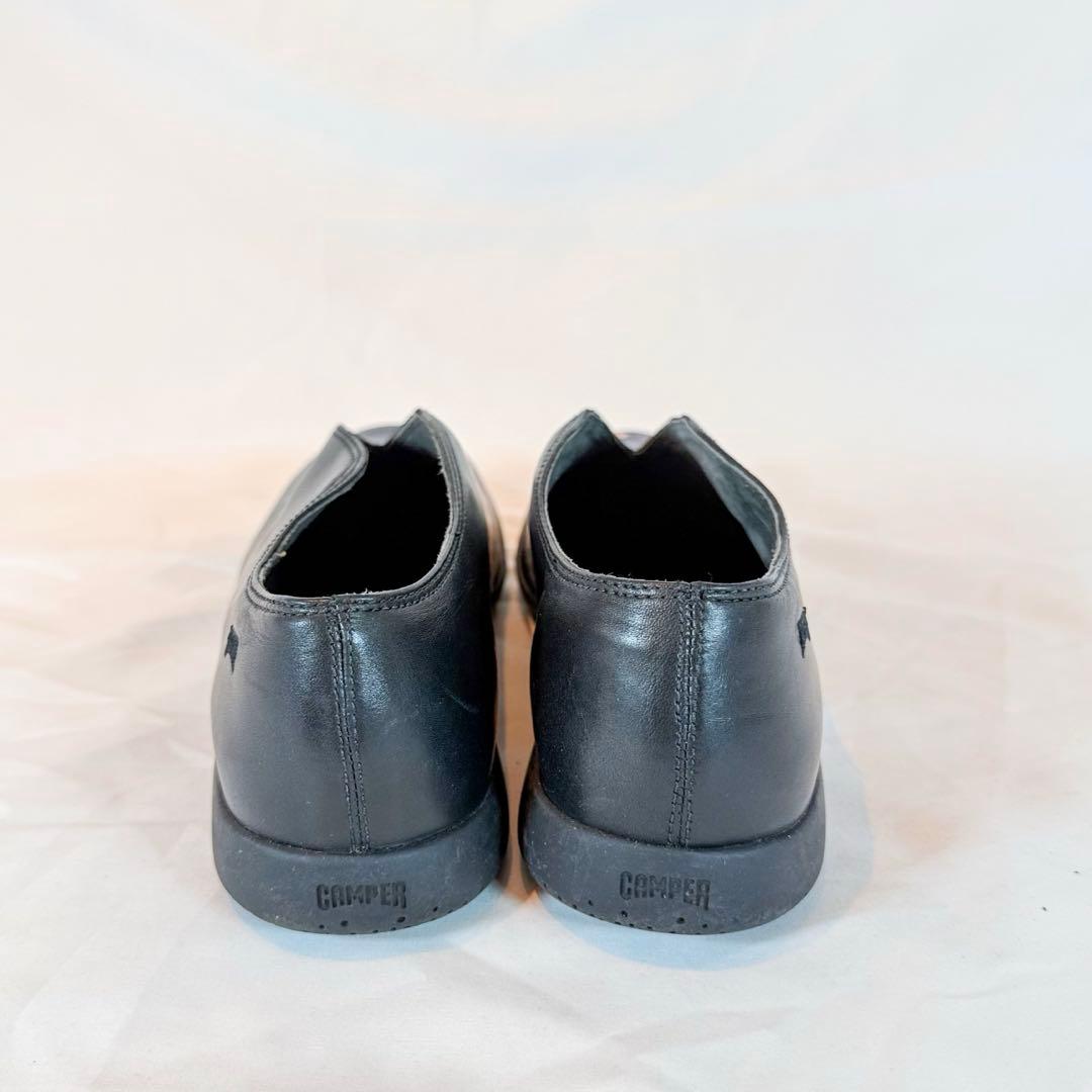 CAMPER TWINS レザー シューズ 総柄 プリント 黒 39