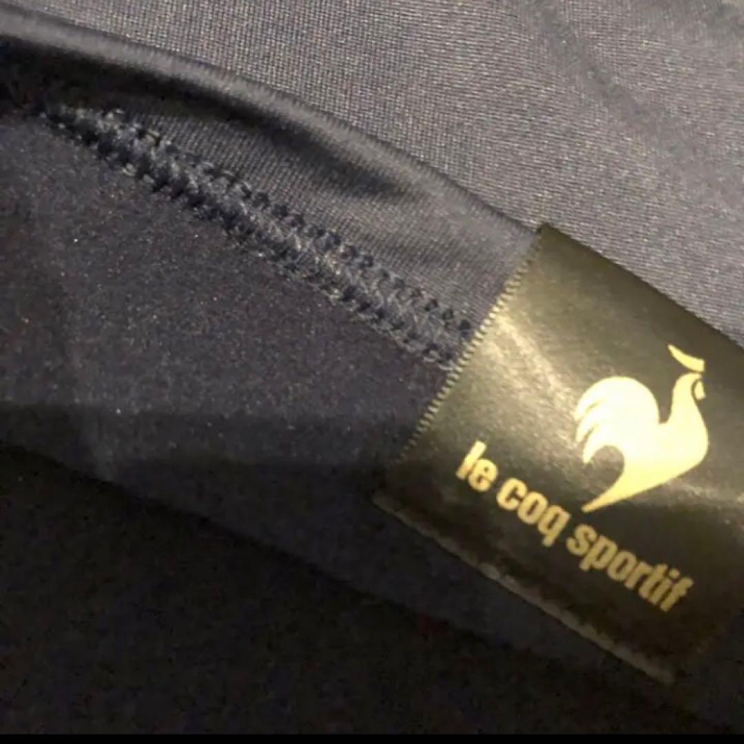 L L ネイビー　ルコック　ハイネック　トップス