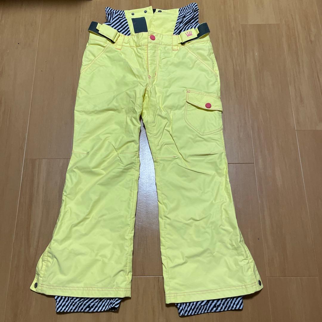 送料込み！SiROP上下 ブルーXイエロー レディース スノボウェアスキー