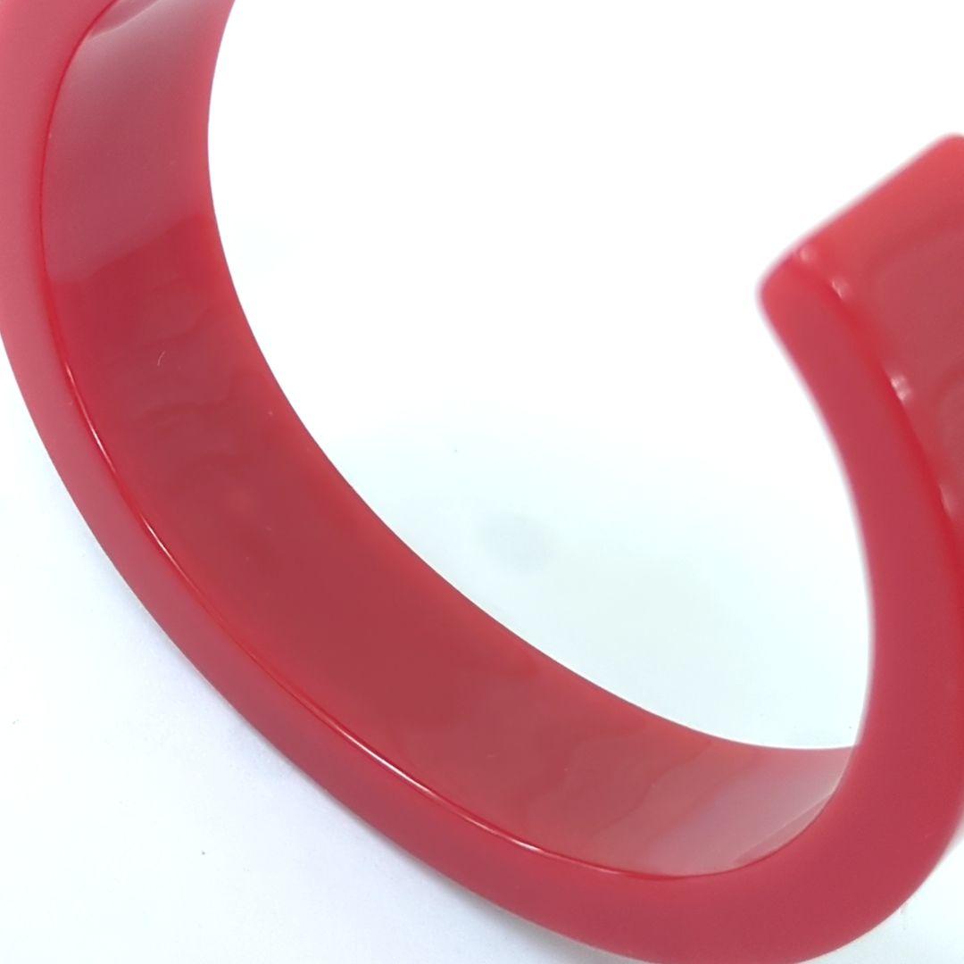 Dior ディオール ロゴバングル ラインストーン レッド