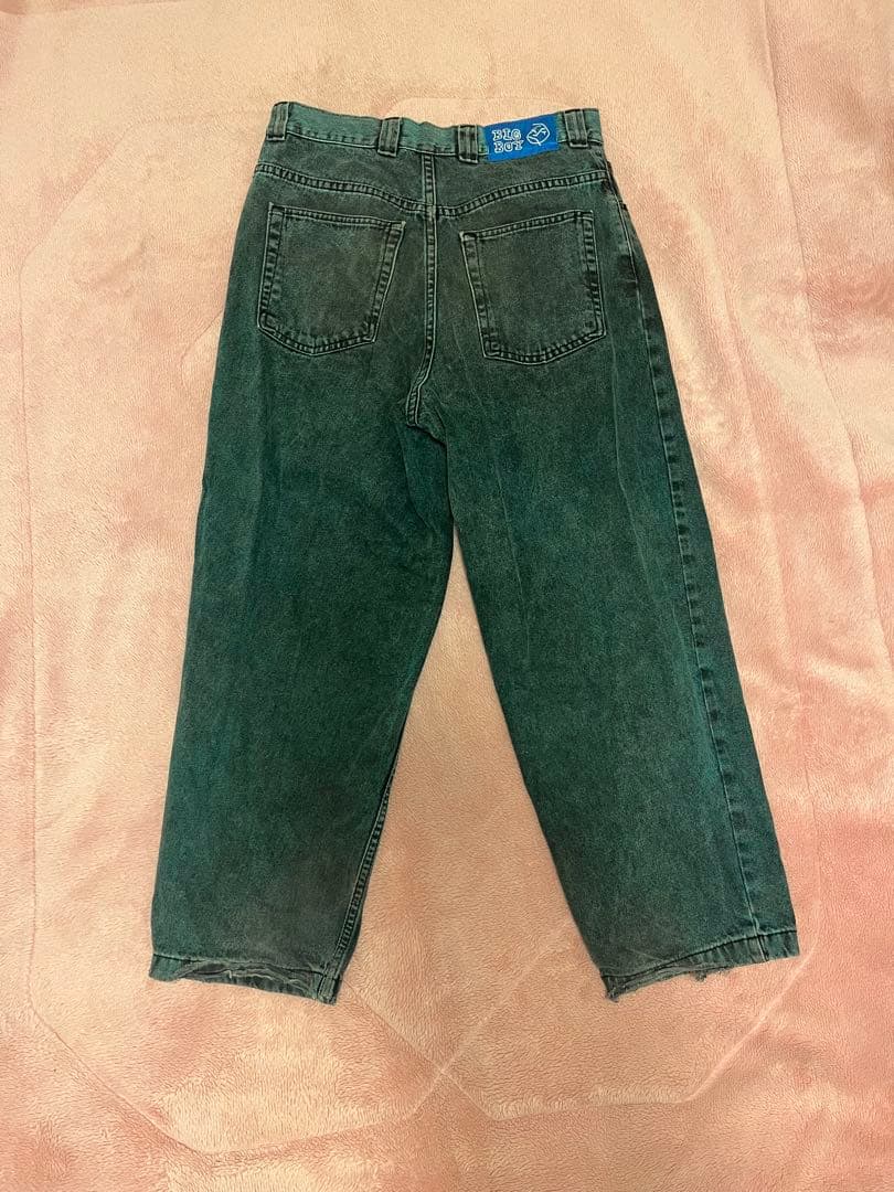 BIGBOY ダークグリーン デニム Sサイズ