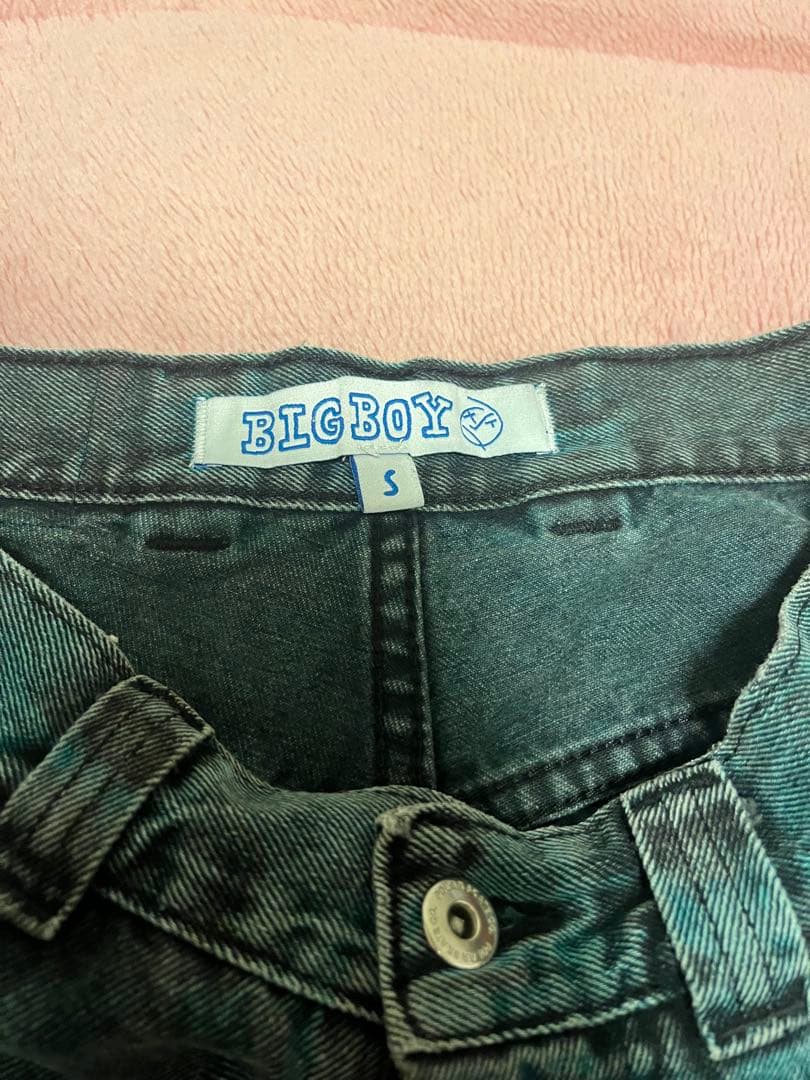 BIGBOY ダークグリーン デニム Sサイズ