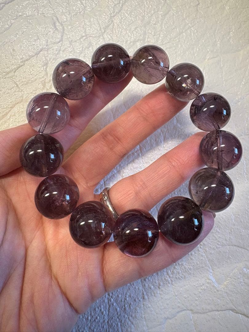 Y sh様　♡初入荷♡大玉　アメジストスモーキークォーツ　ブレスレット