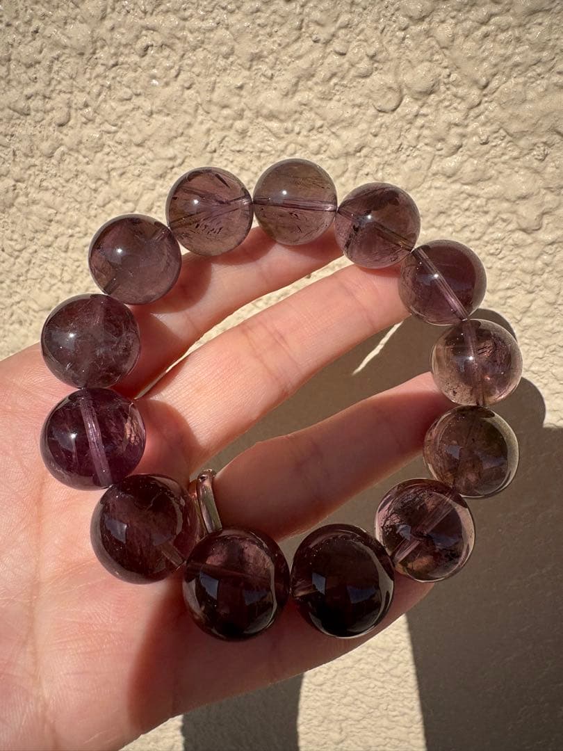 Y sh様　♡初入荷♡大玉　アメジストスモーキークォーツ　ブレスレット