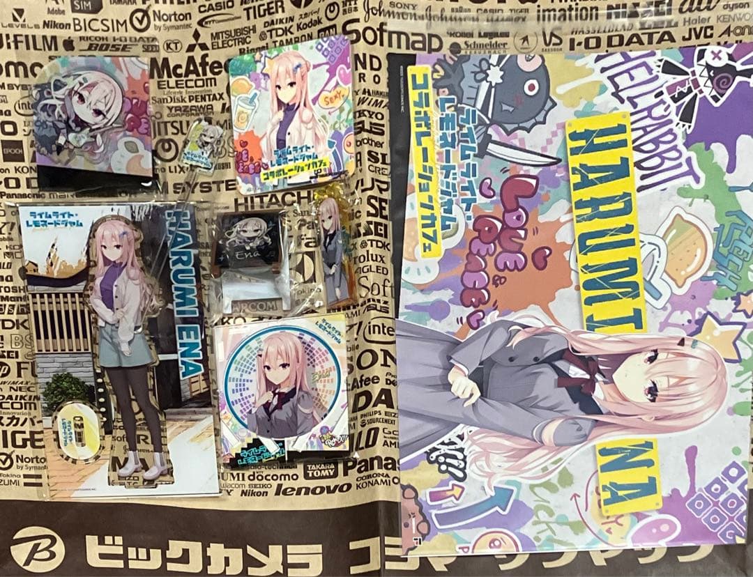 ゆずソフト ライムライトレモネードジャム コラボカフェ 限定　恵凪　計8点