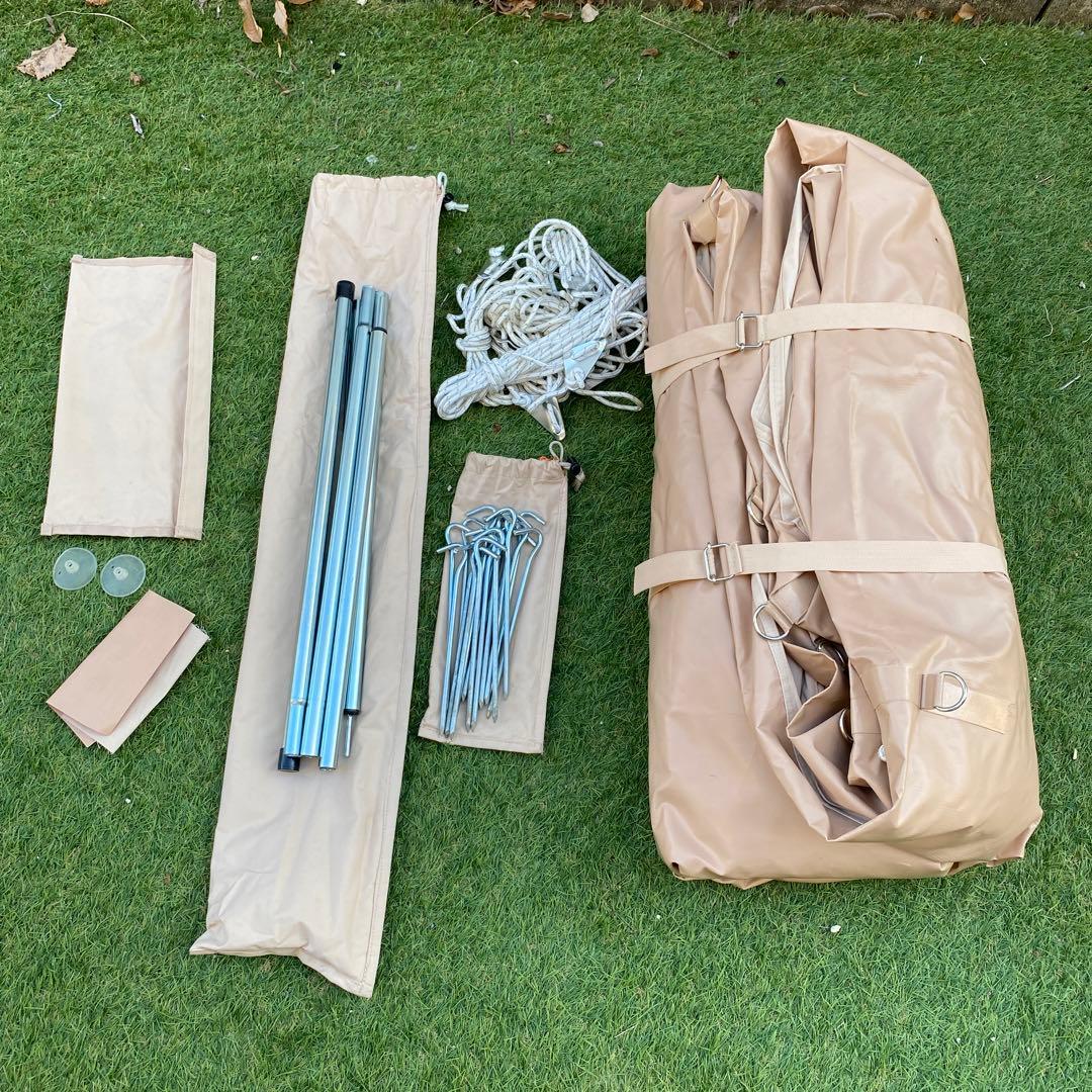 TC ロッジ型テント ベージュ 付属品あり