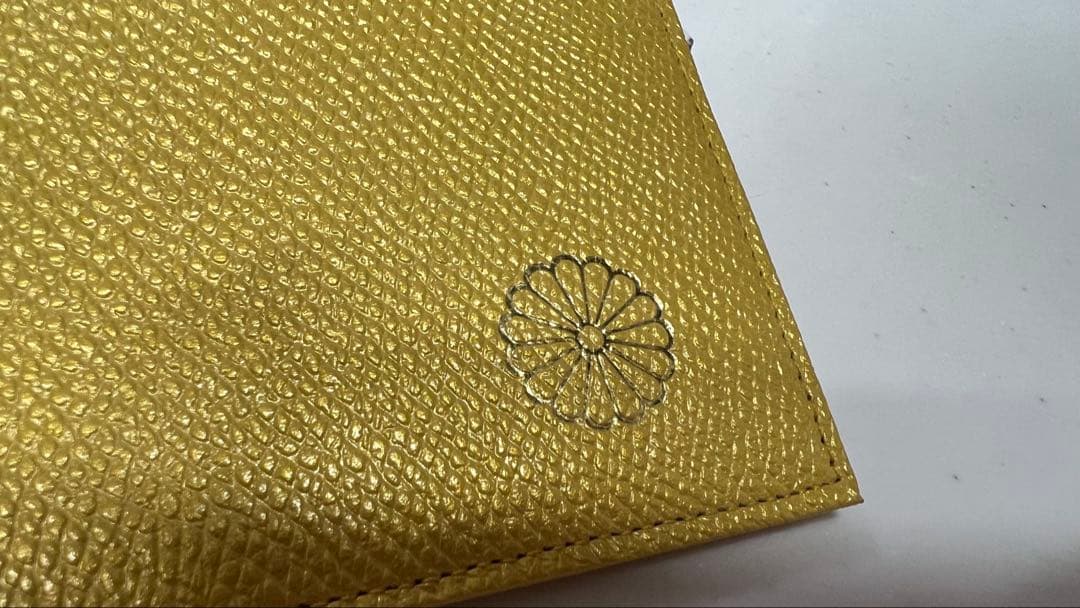 皇居 財布 イエロー ゴールド