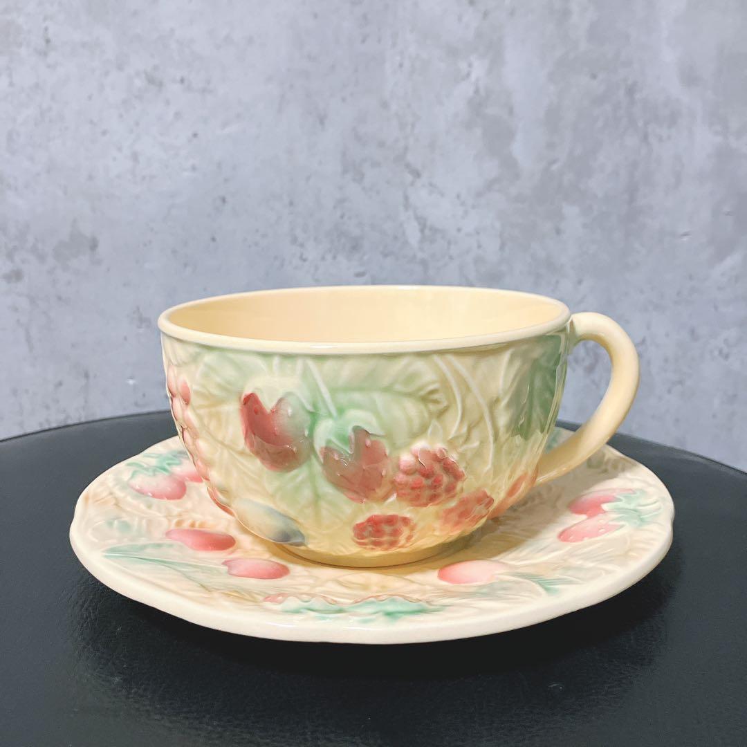 【希少】リュネヴィル 中型カップ プレート 皿 バルボティーヌ フルーツ