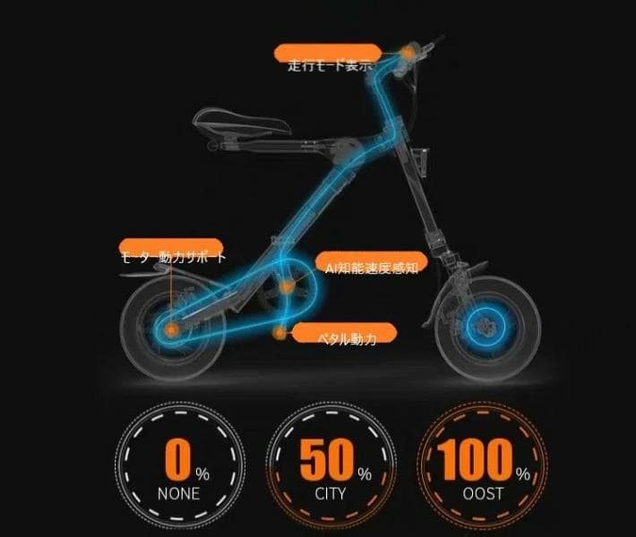 i*9様 ジャンク品 折りたたみ電動アシスト自転車 BORNTORUN GX 折