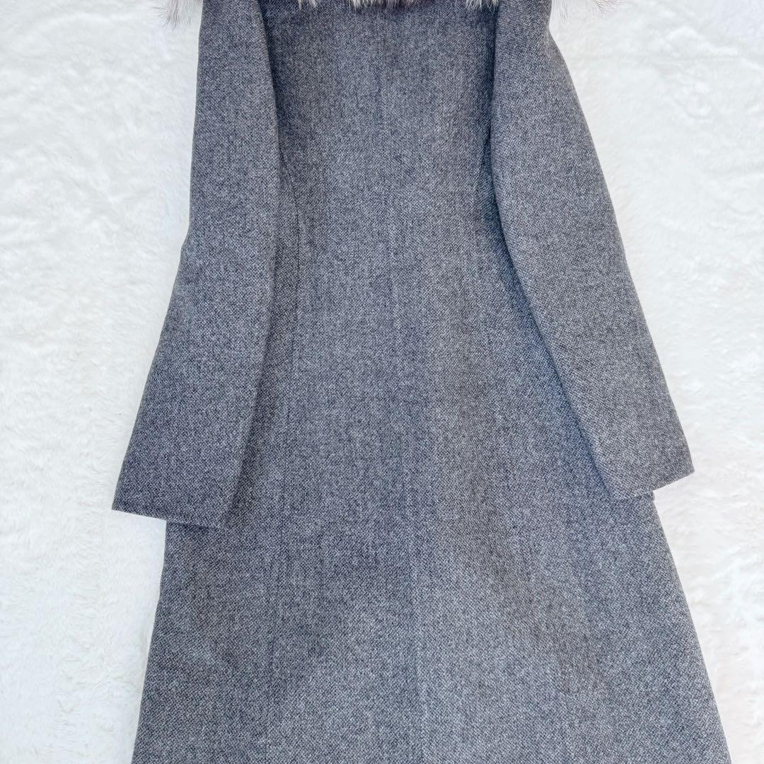 極美品】マイケルコース ロングコート カシミヤ フォックスファー