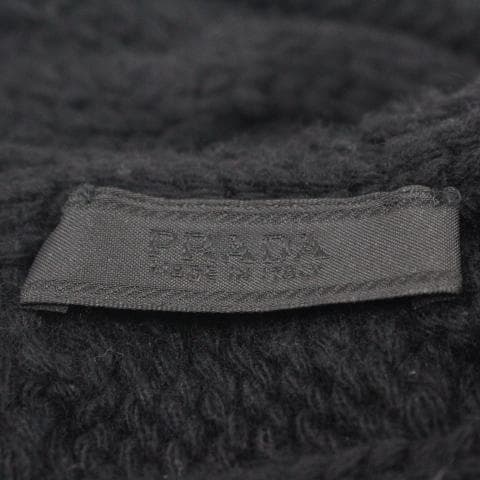 ◇PRADA ブラック ケーブル編み マフラー