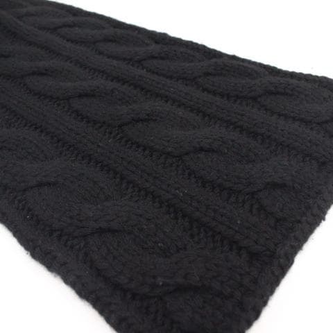 ◇PRADA ブラック ケーブル編み マフラー