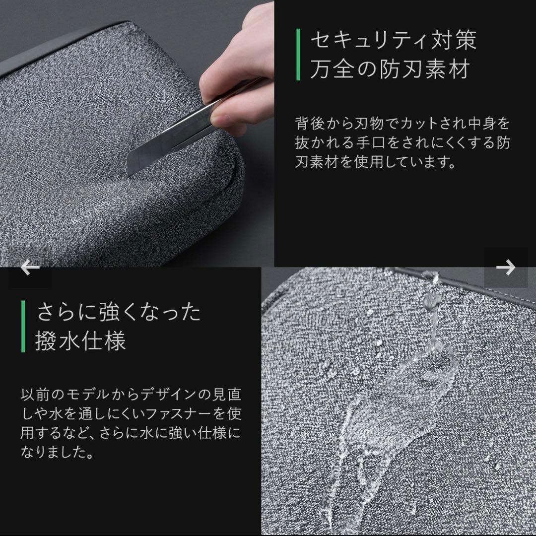 【美品】KORIN 防刃盗難防止ショルダーバッグ　ボディバッグ