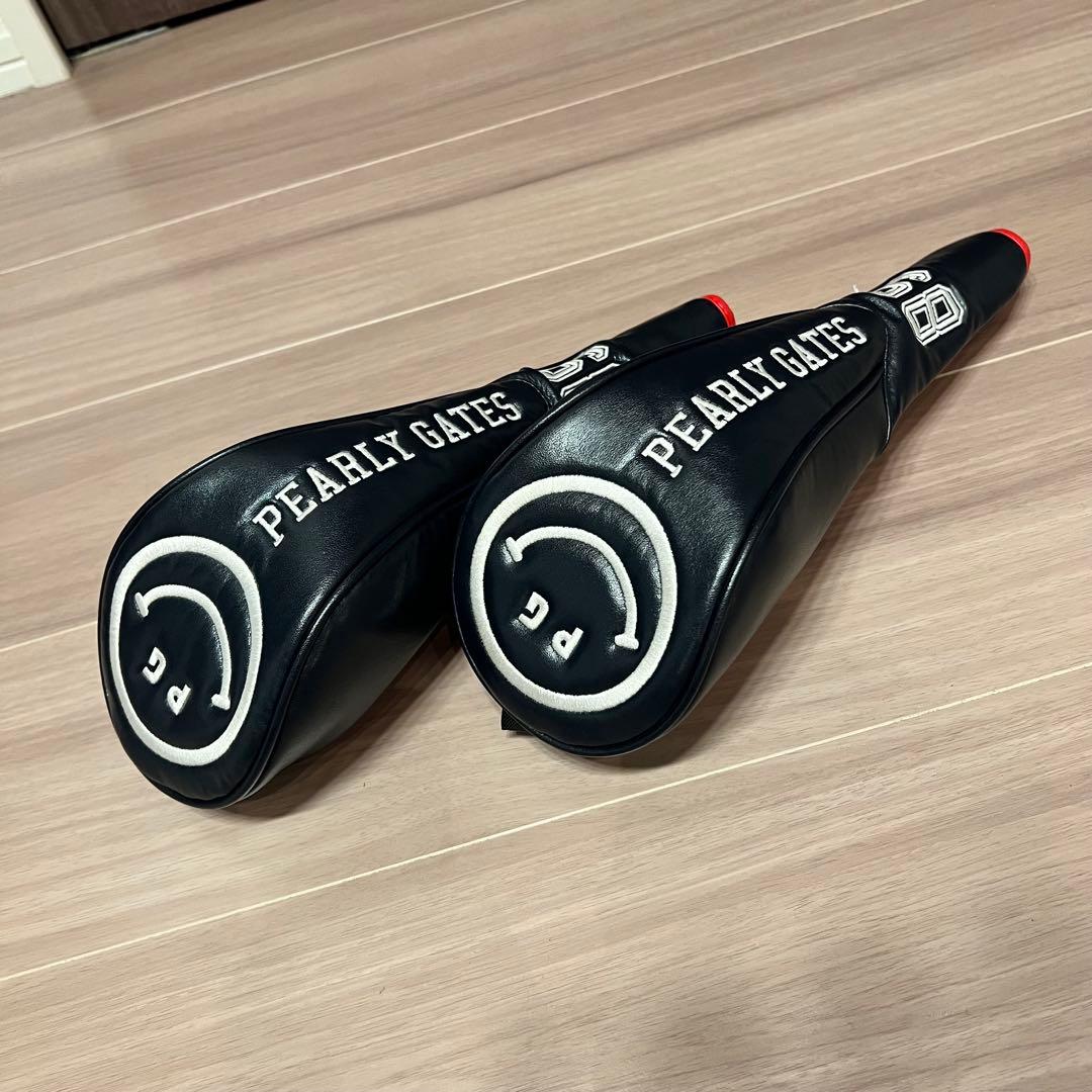 【美品】PEARLY GATES 限定キャディバッグ ヘッドカバー6点付き