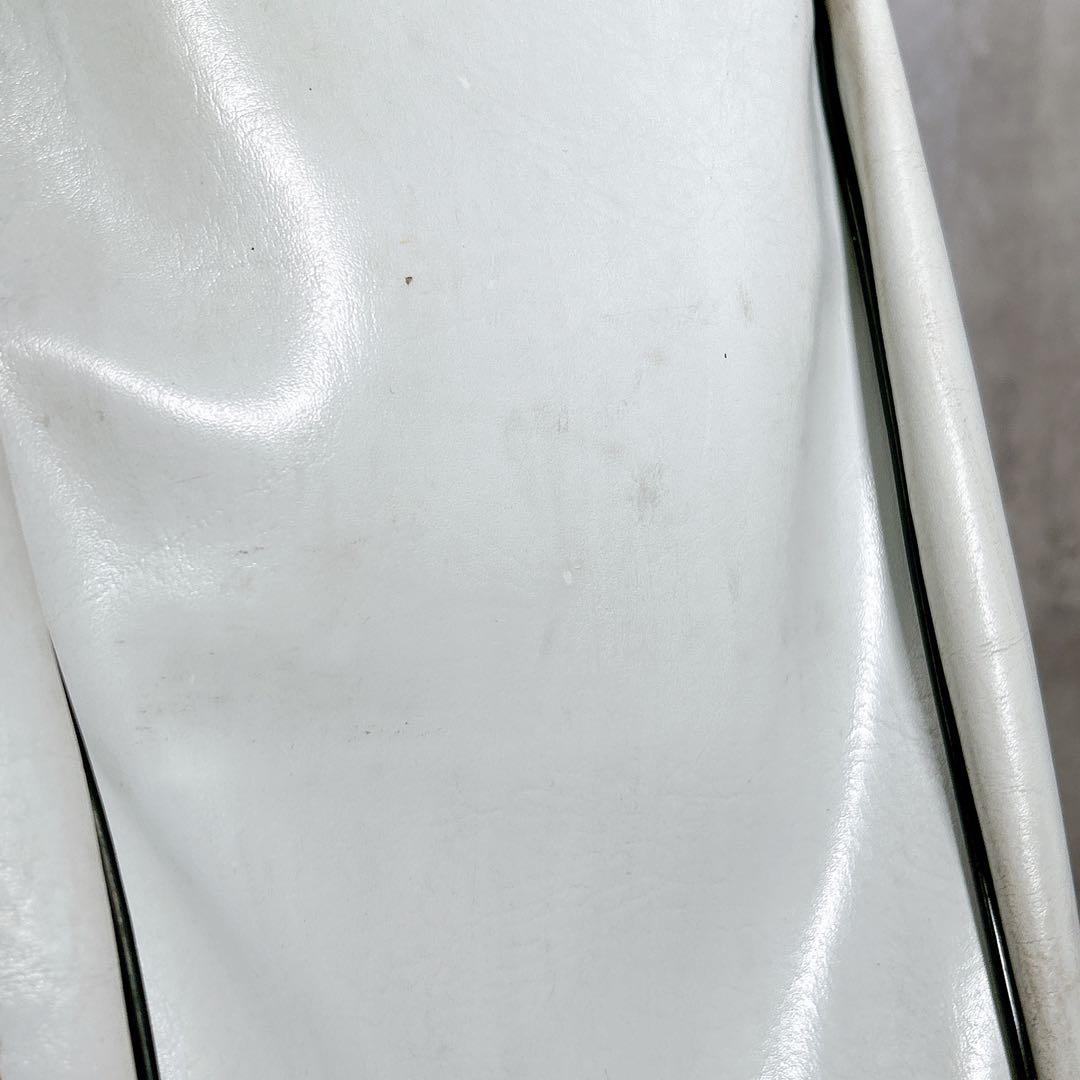 V264 PING ピン キャディバッグ 本体 白 ロゴ レザー ゴルフ用具