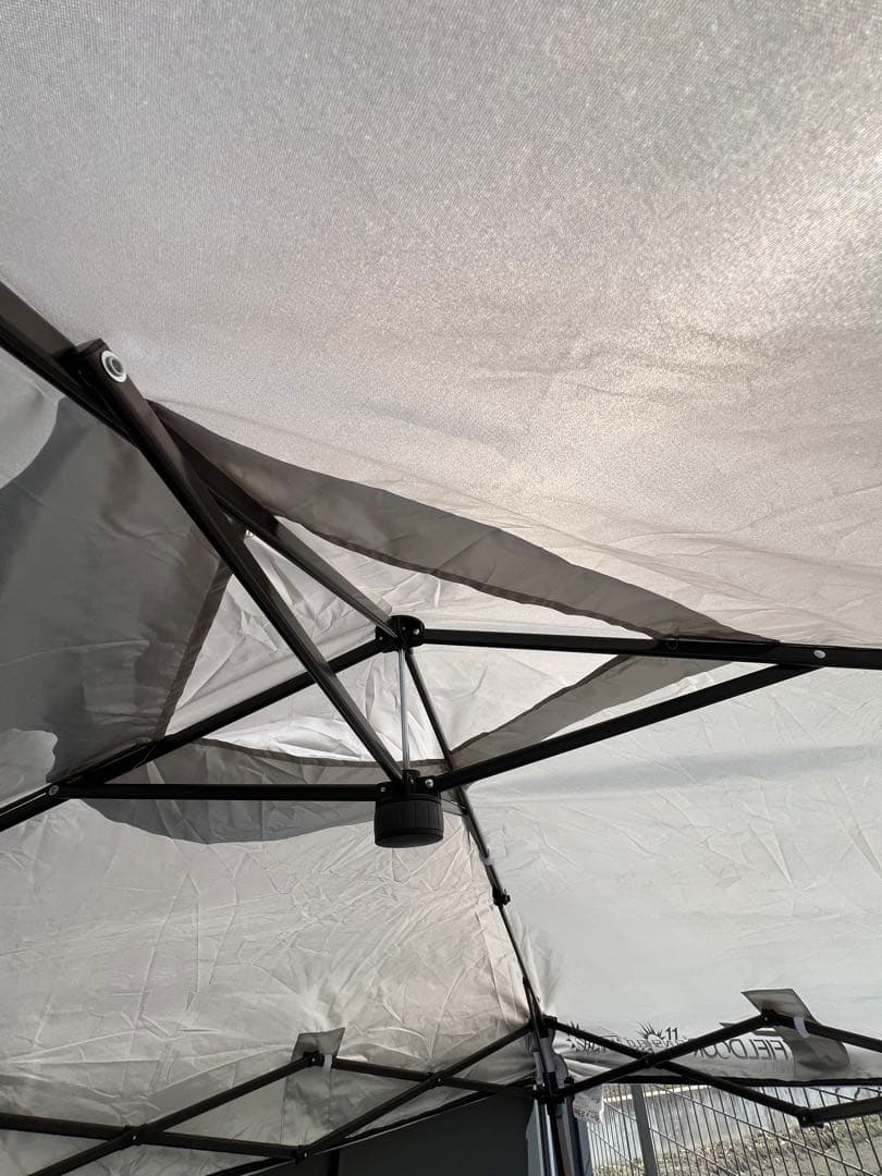 FIELDOOR ワンタッチタープテント 2.5m×2.5m サイドシート1枚付