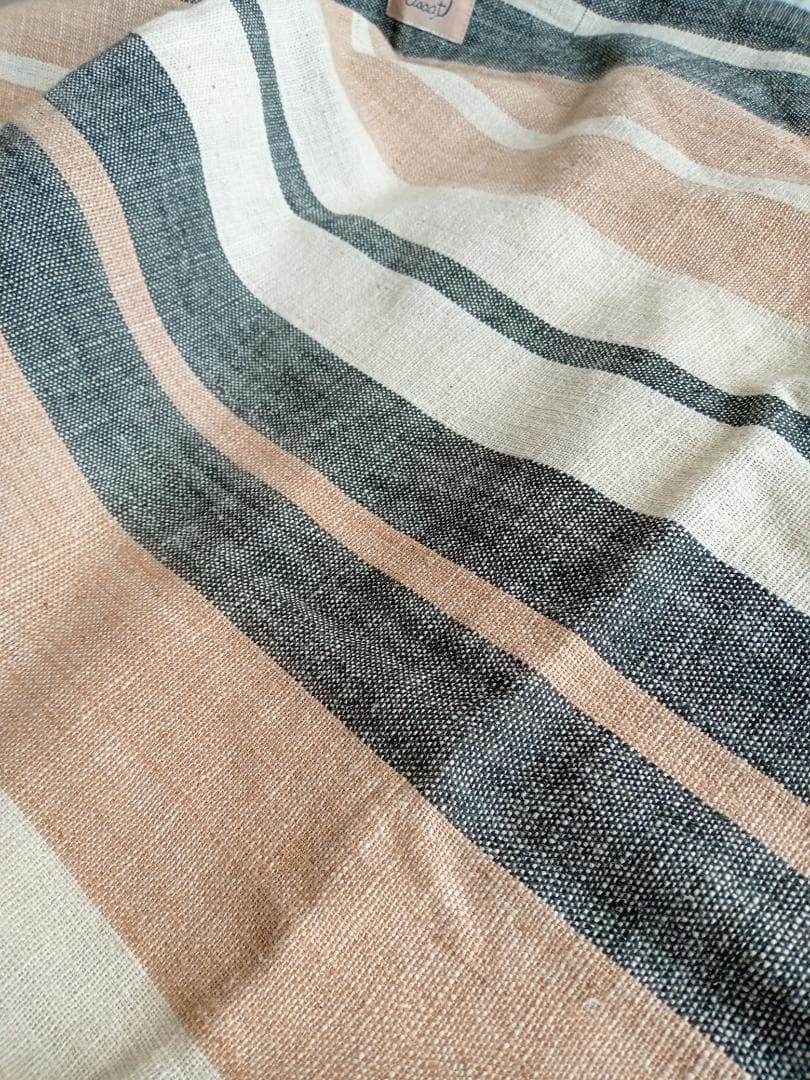 新品　うさと　Usaato　手紡ぎ　草木染め　ストール　巻きスカート　膝掛け