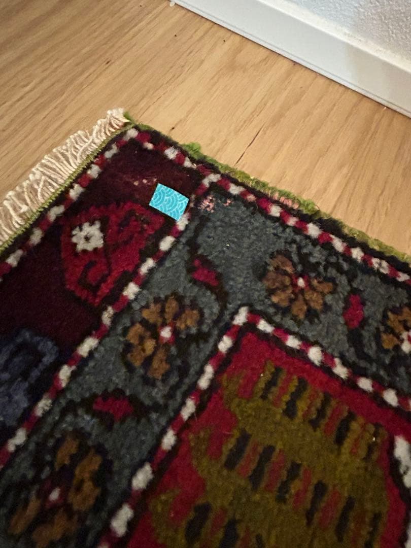 トライバルラグ・トルコヴィンテージラグ・ウール約51×100cm