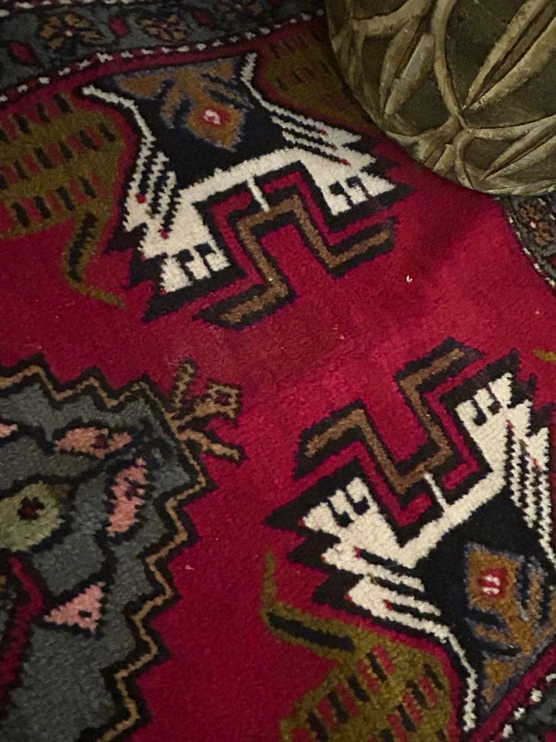 トライバルラグ・トルコヴィンテージラグ・ウール約51×100cm