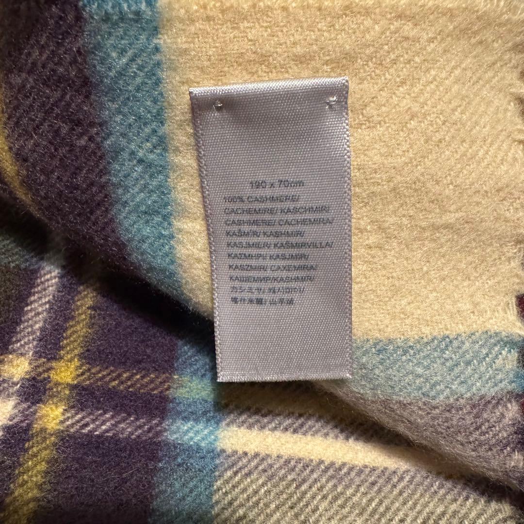 ジョンストンズ カシミヤ100％ 大判ストール ヘシアンドレス