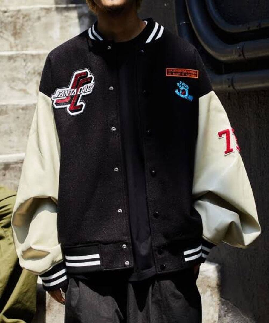 SANTA CRUZ スタジャン Lサイズ ブラック/クリームの通販はau PAY