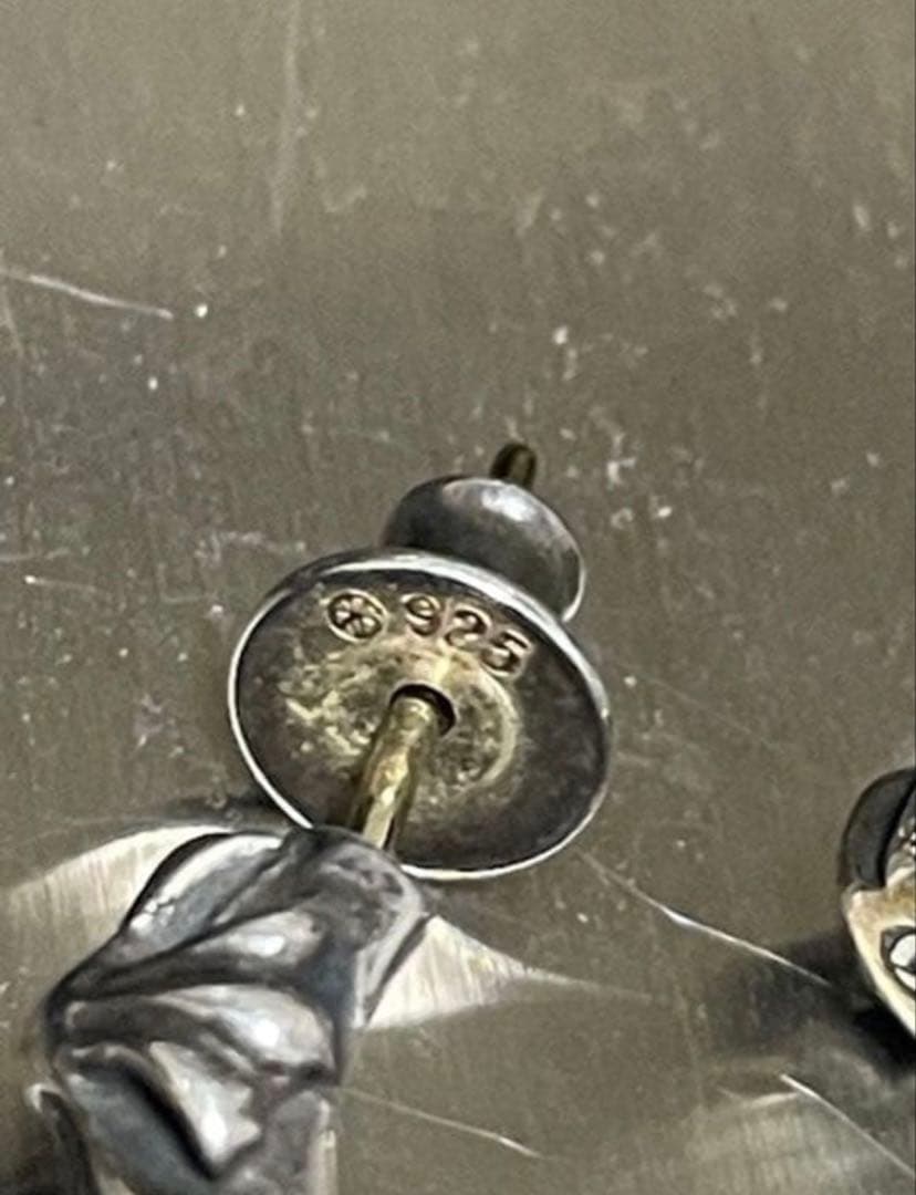 年内限定 クロムハーツ シルバー925 フープピアス