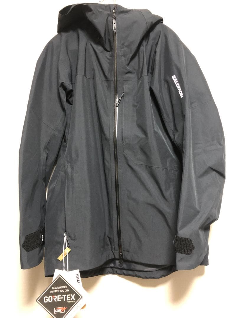 新品 サロモン CHARGER 2レイヤー ジャケットLC2305100 黒 S
