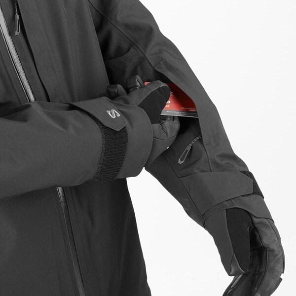 新品 サロモン CHARGER 2レイヤー ジャケットLC2305100 黒 S