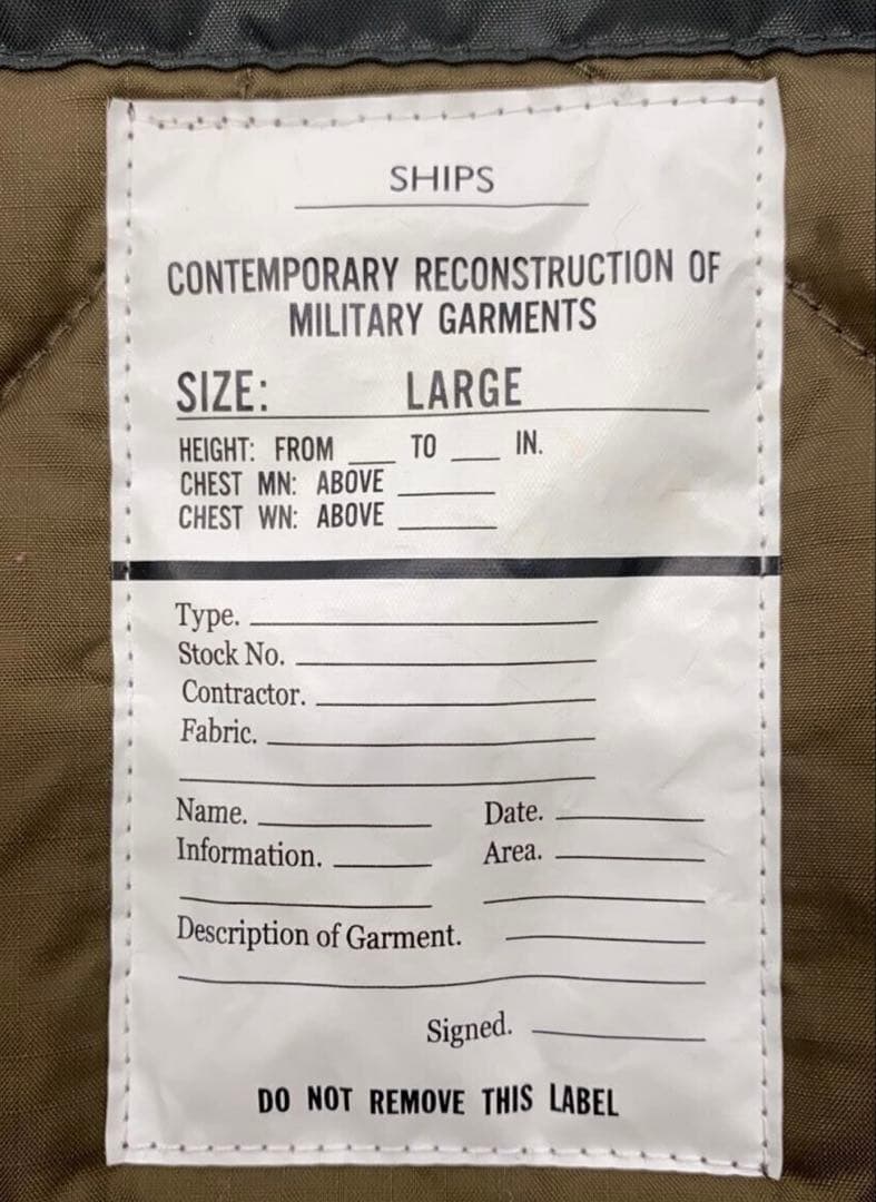 SHIPS モッズコート ライナー付 m65 ミリタリージャケット メンズ L