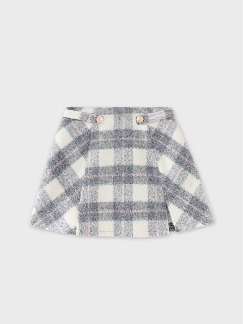 Light shaggy check mini skirt(eme10763) - メルカリ