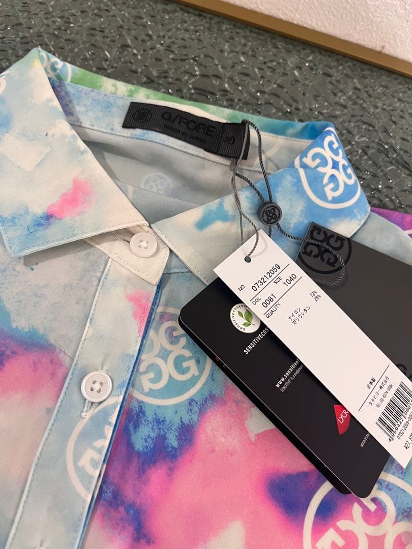 G/FORE マルチカラーポロシャツ L