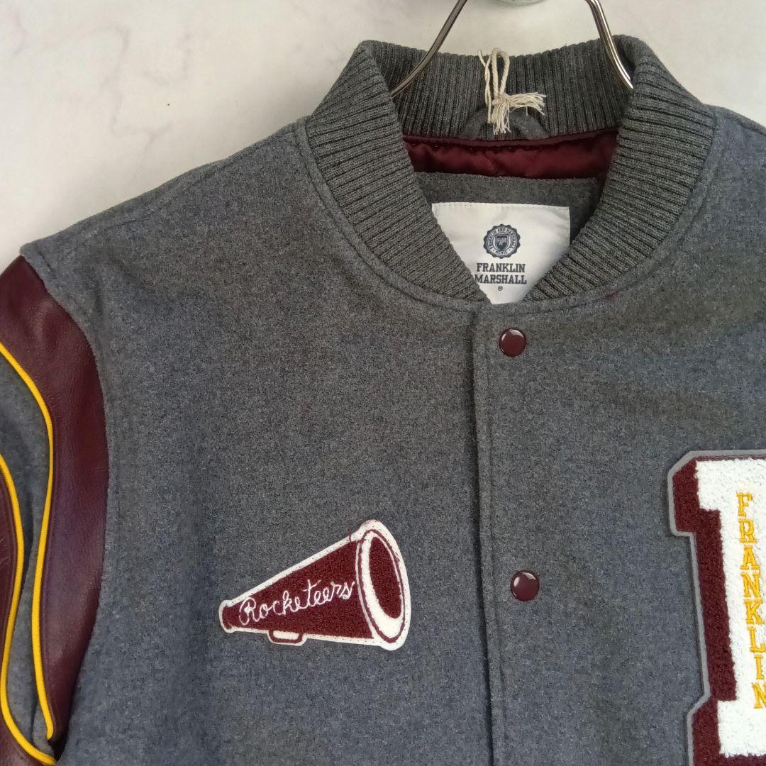 3L 新品タグ付き✨ フランクリンマーシャル スタジャン デカワッペン レザー