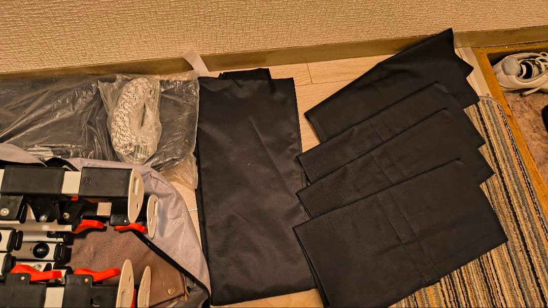 Mastercanopy 2.0m テント 新品同様、一人で簡単設営可能！黒