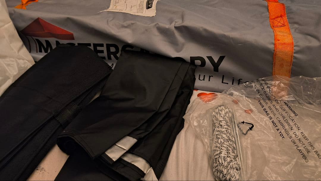 Mastercanopy 2.0m テント 新品同様、一人で簡単設営可能！黒