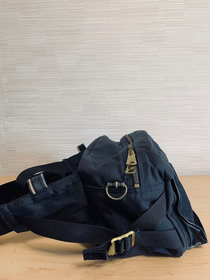 ポーター リーバイス コーデュラ ボディバッグ ウェストバッグ デニム コラボ