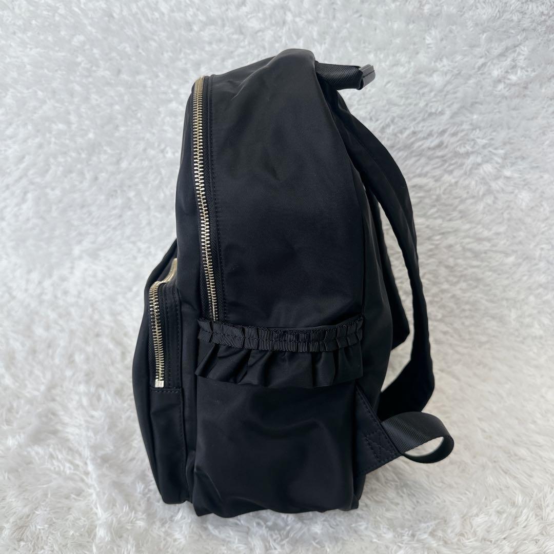 【未使用級】TOCCA リュック フリルポケット　黒