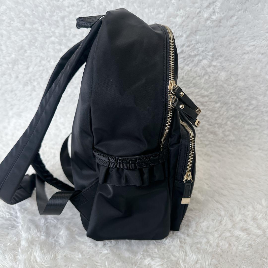 【未使用級】TOCCA リュック フリルポケット　黒