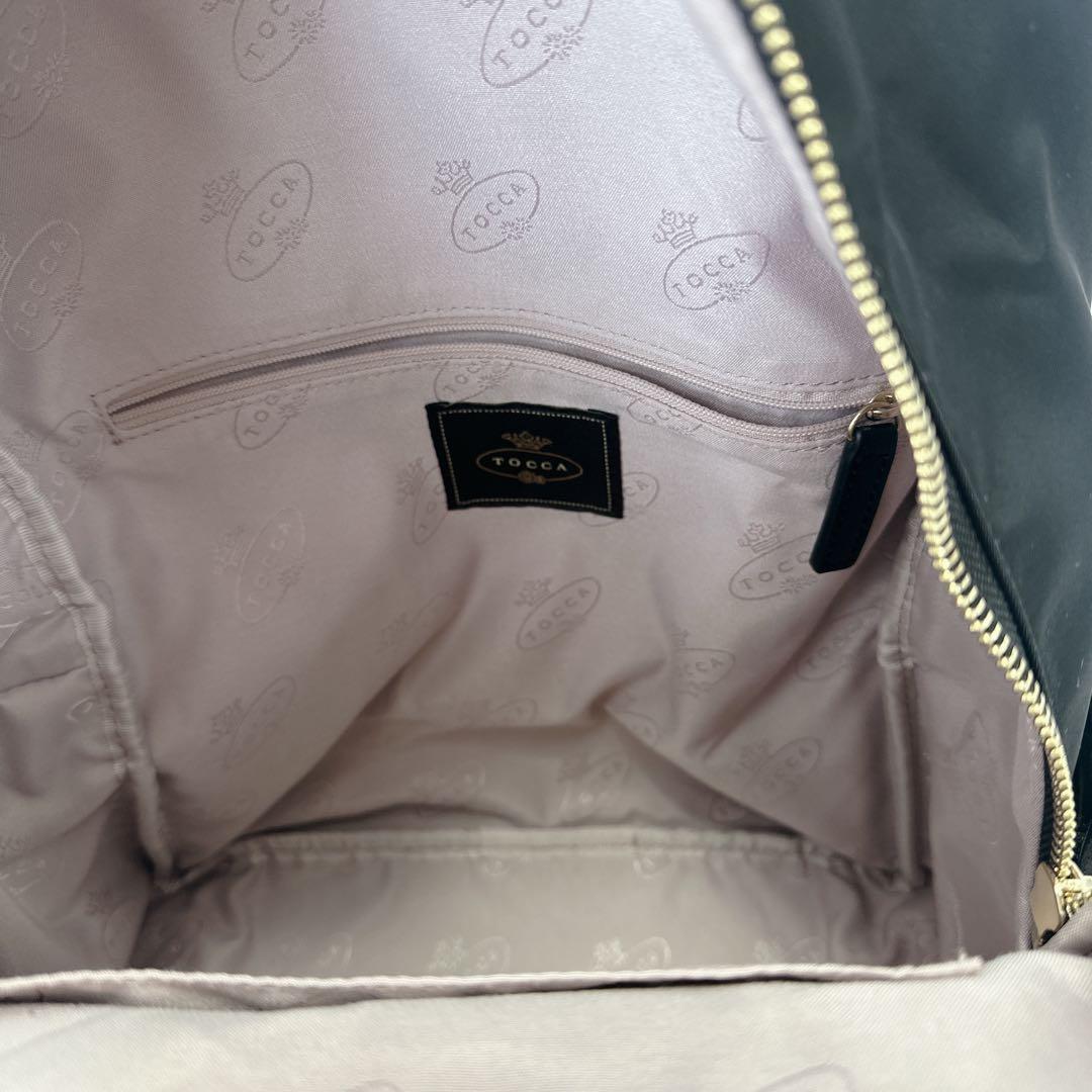 【未使用級】TOCCA リュック フリルポケット　黒