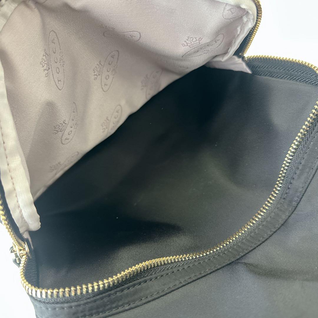 【未使用級】TOCCA リュック フリルポケット　黒