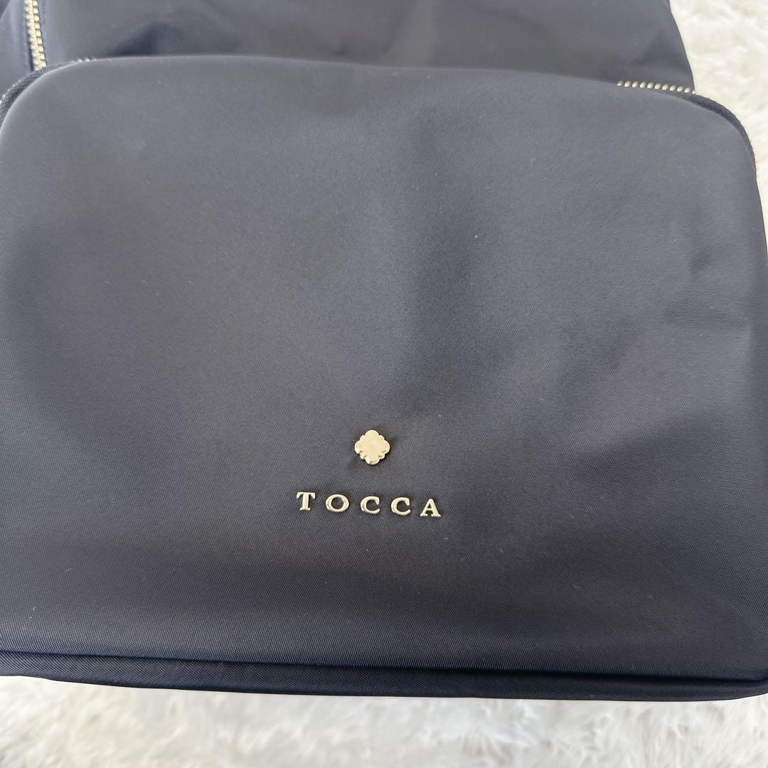 【未使用級】TOCCA リュック フリルポケット　黒