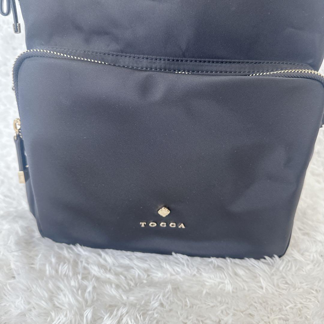 【未使用級】TOCCA リュック フリルポケット　黒