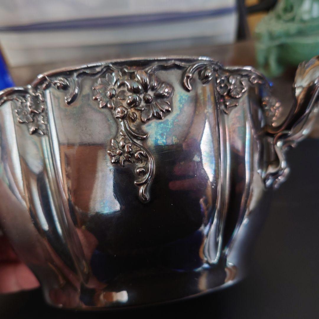 銀製アイスバスケット　アンティーク　スターリングシルバー　SILVER925