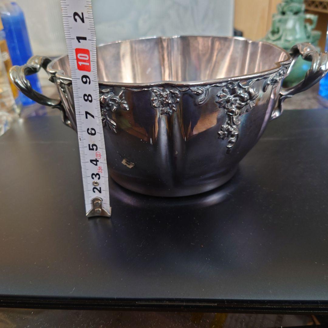 銀製アイスバスケット　アンティーク　スターリングシルバー　SILVER925