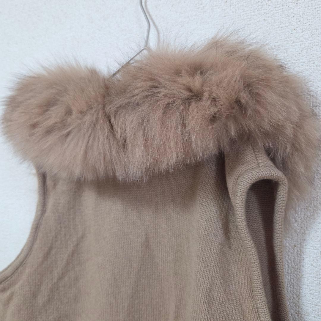 ★angel様★Coomb luxe/ベスト/ポンチョ/フォックスファー/カシミ