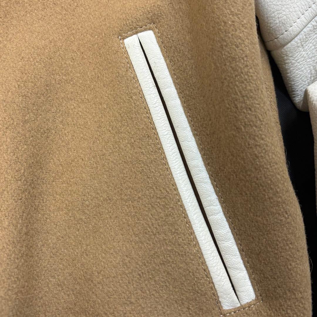 5984【スタッフ限定】アベイシングエイプ☆ワッペン付きレザースタジャン 青山